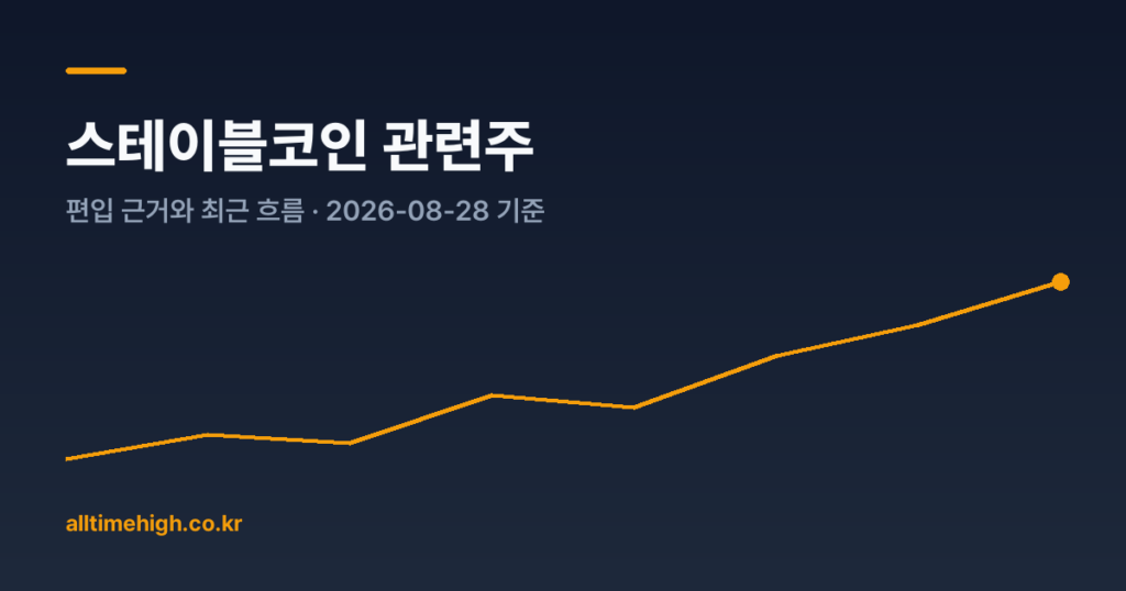스테이블코인 관련주